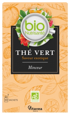 Vitavea Kräutertee Grüner Tee Exotischer Geschmack Bio 20 Beutel