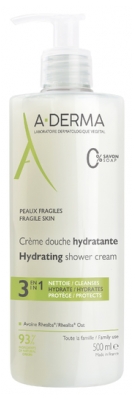 A-DERMA Feuchtigkeitsspendende Duschcreme 3in1 500 ml