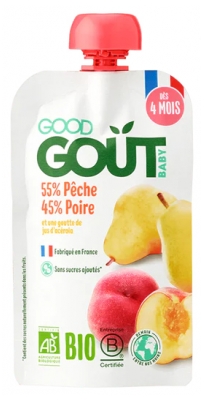 Good Goût Perzik Peer vanaf 4 Maanden Bio 120 g