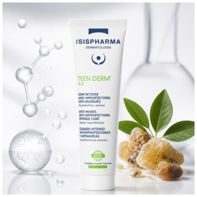 Isispharma Teen Derm A.Z Intensīvs Ādas Defektu Novēršanas Līdzeklis Pret Iedegumiem 30 ml