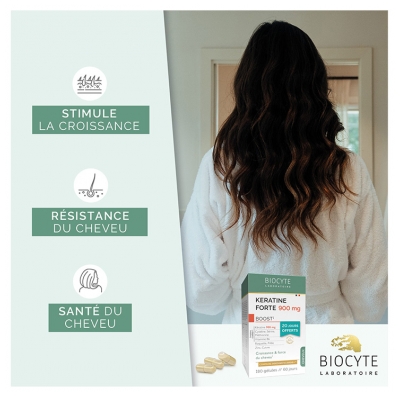 Biocyte Keratine Forte 900 mg Boost 180 Gélules