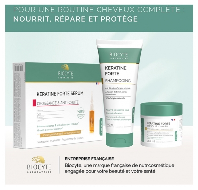 Biocyte Keratine Forte 900 mg Boost 180 Gélules