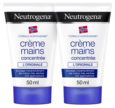 Neutrogena Concentrated Hand Cream Moisturizing Pack of 2 x 50 ml