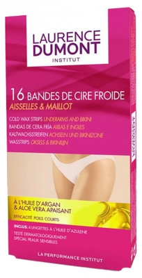 Laurence Dumont Institut Bandes de Cire Froide Aisselles & Maillot 16 Bandes