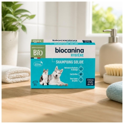 Biocanina Higiene Champú Sólido para Perros y Gatos Bio 100 g