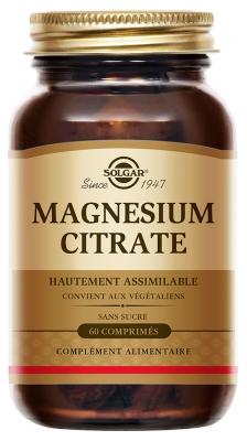 Solgar Citrato de Magnésio 60 Comprimidos