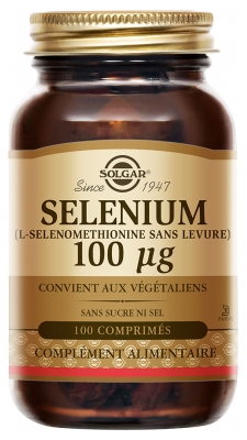 Solgar Selenium 100 µg 100 Comprimés