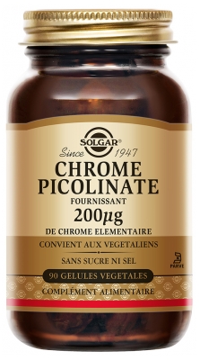 Solgar Chrome Picolinate 200 µg 90 Gélules Végétales