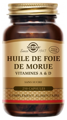 Solgar Torskeleverolie 250 Kapsler