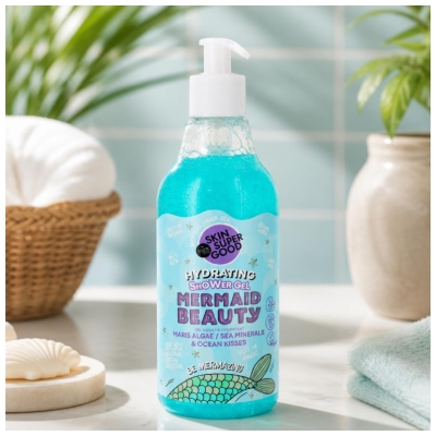 Gel de Banho Hidratante Organic Shop Skin Super Good Mermaid Beauty 500 ml