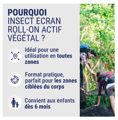 Insect Ecran Roll-on Anti-Moustiques Actif Végétal 50 ml