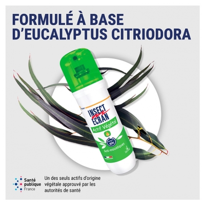 Insect Ecran Spray Anti-Moustiques Actif Végétal 100 ml