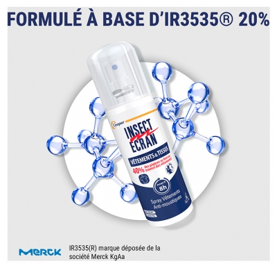 Insect Ecran Spray Insecticide Vêtements & Tissus 100 ml