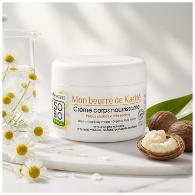 Léa Nature SO BIO étic Moje Masło Sheabutter Krem do Ciała Odżywczy Bio 200 ml