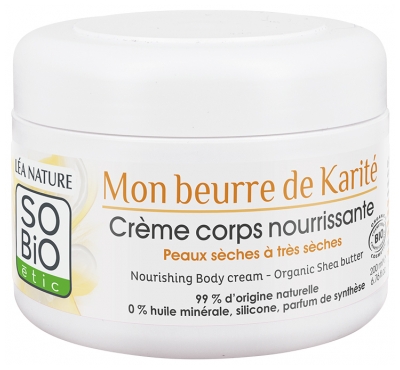 Léa Nature SO BIO étic Mon Beurre de Karité Crème Corps Nourrissante Bio 200 ml