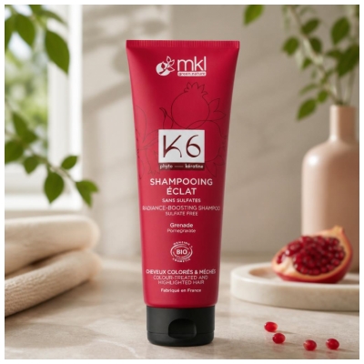 MKL Green Nature K6 Bio Kiiltoa Antava Shampoo Värjätyille Hiuksille 250 ml