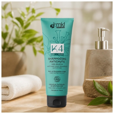 MKL Green Nature K4 Ekologiškas Šampūnas nuo Plaukų Slinkimo Pavargusiems Plaukams 250 ml