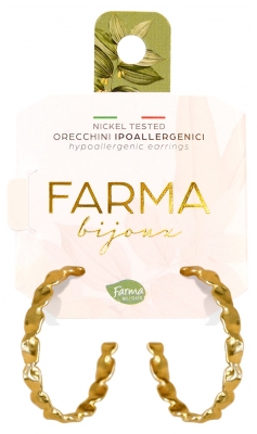 Farma Bijoux Pendientes Criollos Hipoalergénicos en Espiral 20 mm