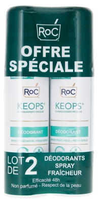 RoC Odświeżający Dezodorant w Sprayu 2 x 100 ml