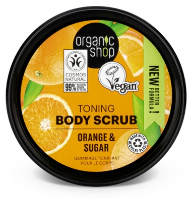 Organic Shop Exfoliante Corporal Tonificante Aceite de Naranja 250 ml