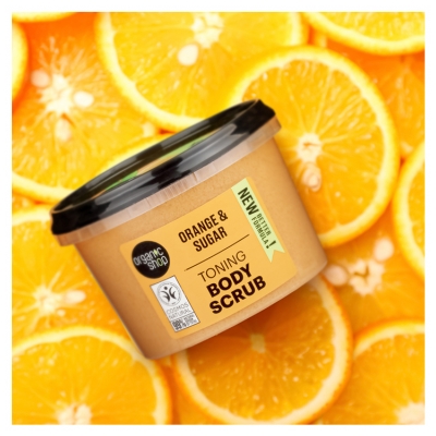 Organic Shop Scrub Corpo Tonificante Olio di Arancia 250 ml