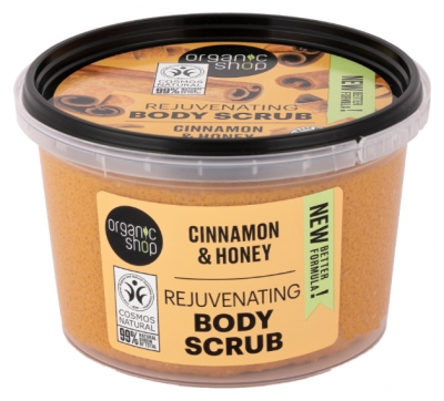 Organic Shop Kūno šveitiklis Jauninamasis poveikis Kūno Cinamonas ir Medus 250 ml
