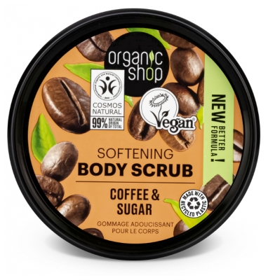 Organic Shop Scrub Corpo Ammorbidente All'olio di Caffè 250 ml