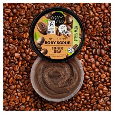 Organic Shop Scrub Corpo Ammorbidente All'olio di Caffè 250 ml