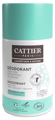 Deodorant Cattier 24H Aloe Vera Bio Cvet Češnje 50 ml
