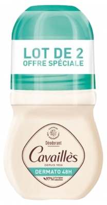 Rogé Cavaillès Dezodorant Dermato Sensitive Skin 48H Roll-On Lot of 2 x 50 ml