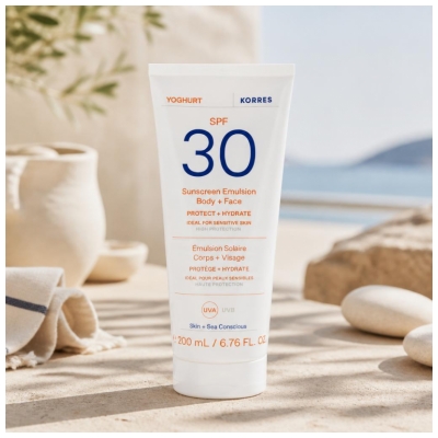 Korres Yoghurt Body & Face Sun Emulsion SPF30 200 ml