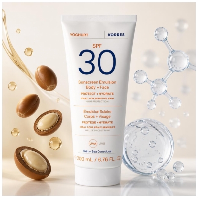 Korres Yoghurt Body & Face Sun Emulsion SPF30 200 ml
