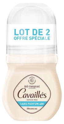 Rogé Cavaillès Dezodorant Absorb+ Fragrance Free 48H Lot of 2 x 50 ml