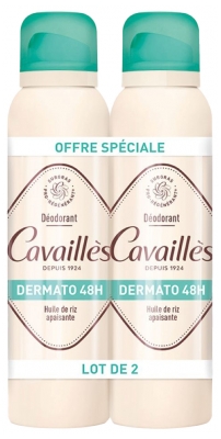 Cavaillès Dermato Deodorants 48H Spray Komplektā 2 x 150 ml