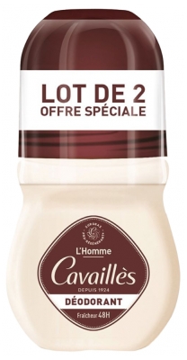 Rogé Cavaillès Desodorante Hombre Dermato Pieles Sensibles 48H Roll-On Lote de 2 x 50 ml