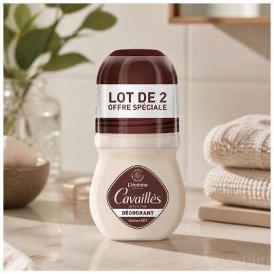 Rogé Cavaillès Uomo Deodorante Dermato Sensitive Skin 48H Roll-On Lotto di 2 x 50 ml