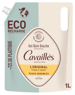 Cavaillès Gel Banho Duche Peles Sensíveis O Original Eco-Recarga 1 L