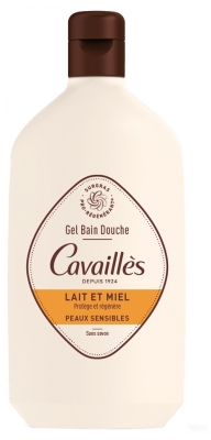 Cavaillès Gel Bain Douche Peaux Sensibles Lait et Miel 400 ml