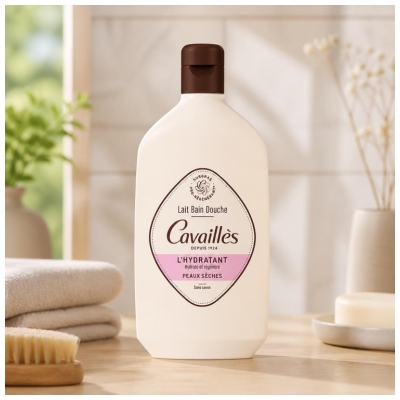 Rogé Cavaillès Lait Bain Douche Peaux Sèches L'Hydratant 400 ml