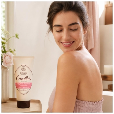 Cavaillès Gel Douche Surgras Nectar de Rose 200 ml