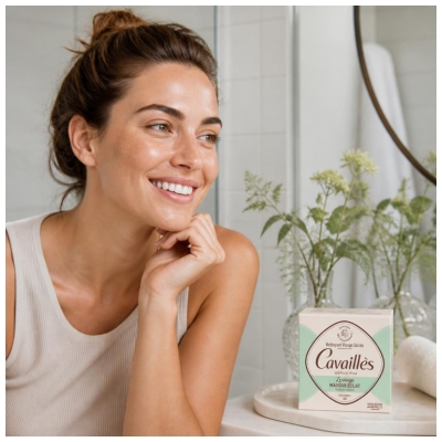 Cavaillès Nettoyant Visage Solide Masque Éclat 70 g
