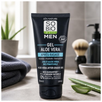 Léa Nature SO BIO étic Men Gel Aloe Vera Pós-Barba Bio 100 ml