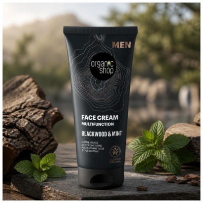 Organic Shop Men Eg & Mynte Multifunktionel Ansigtscreme 75 ml