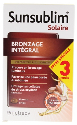 Nutreov Sunsublim Abbronzatura Integrale Pelle Normale 3 x 30 Capsule