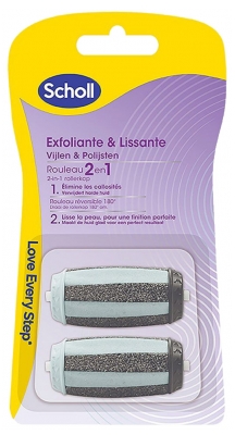Scholl Exfoliační a vyhlazující 2v1 2 náhradní hlavice