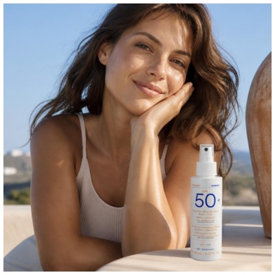 Korres jogurta saules emulsiја ķermenim un sejai SPF50+ 150 ml