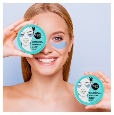 Organic Shop Adesivos para Olhos Hidratantes Matcha e Ácido Hialurônico 60 Adesivos