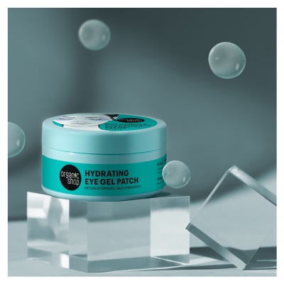 Organic Shop Fugtgivende Øjenplastre Matcha og Hyaluronsyre 60 Plastre