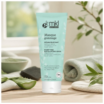 MKL Green Nature Masque Gommage Désincrustant Bio 75 ml