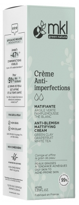 Crema Matifiantă Anti-Imperfecțiuni Bio MKL Green Nature 40 ml
